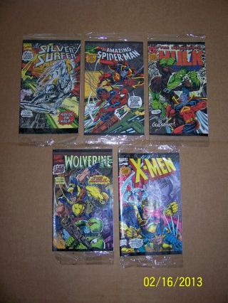 Comics Marvel Miniatures Rare Silver Surfer,  Spiderman,  Hulk,  Wolverine,  Xmen