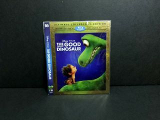 The Good Dinosaur 3d Lenticular Blu - Ray Slipcover Only.  Oop Rare.  No Discs,  Case