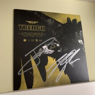 Twenty One Pilots Signed Trench Art Card Tyler Joseph Josh Dun Rare