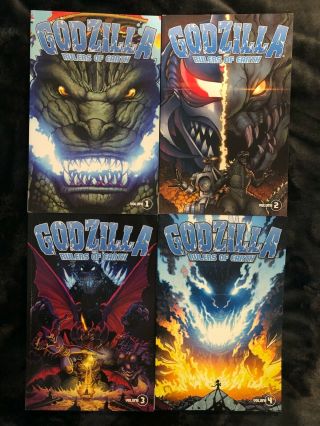 Godzilla Rulers Of Earth Comic Book Volume 1 - 4 Paperback Complete Set Rare