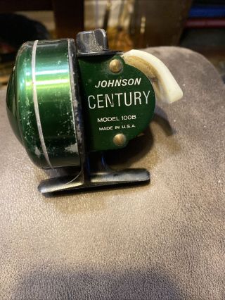 Vintage Johnson " Century Model 100 B " Spin/casting Reel Usa Parts