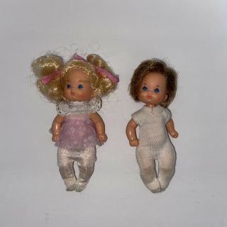 Vintage 1976 Mattel Barbie Babies Heart Family Set Of 2