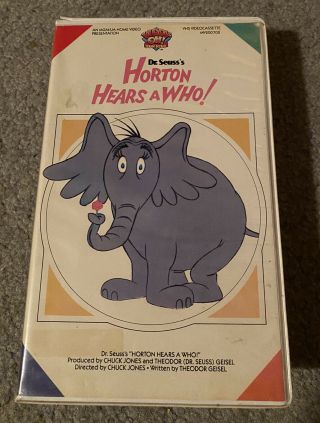 Dr.  Seuss’s Horton Hears A Who (rare Viddy - Oh For Kids 1986 Clamshell Vhs)