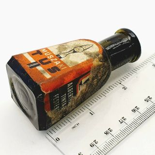 Vintage antique ink bottle f dip calligraphy fountain pen Hungary 1940 ' s ATF - 3