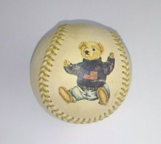 Vintage Ralph Lauren Collectible Polo Bear Baseball Rare