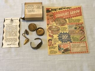 Nabisco Straight Arrow Mystic Wrist Kit W/paper/mailer/ad Piece C.  1950 Rare