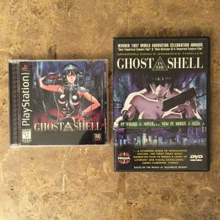 Ghost In The Shell (sony Playstation Ps1,  1997) With Bonus Dvd Rare Gem