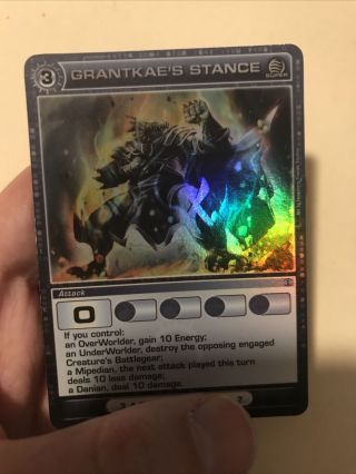 Chaotic Tcg Forged Unity Grantkae’s Stance Rare Light Play