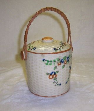 Vintage Cheese / Butter Crock With Lid And Handle