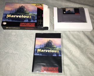 Marvelous: Another Treasure Island Nintendo Snes Rpg Fishy Face Games Rare