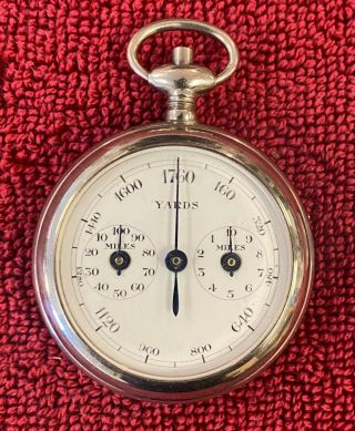 Vintage Hc Pocket Stop Watch Rare Made In France
