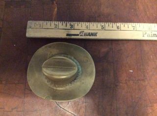 Western Cowboy Hat Bottle Opener 4.  25” Antique Brass