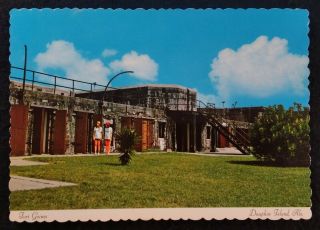 Alabama Postcard 1900s Rare Dauphin Island Fort Gaines Mobile Girls