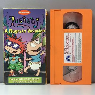Nickelodeon Rugrats A Rugrats Vacation Vhs Video Tape 1997 Nick Jr Rare Cartoons