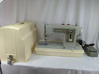 Vtg Sears Kenmore Sewing Machine Heavy Duty Case 148 High Presser Foot Japan