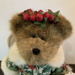 Vintage Longaberger Boyds Bears Holly Tree Topper LTD ED Christmas Holiday 3