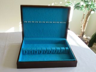 Empty International Silver Co.  Anti - Tarnish Silverware Wooden Box Chest (for 12)