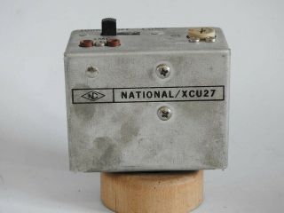 Very Rare National Xcu - 27 Xcu27 Plug - In Calibrator For National Equipment