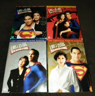 Lois And Clark Superman The Complete Series Seasons 1 2 3 4 Dvd Set Rare 1 - 4