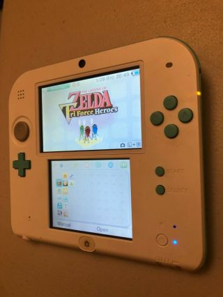Nintendo 2ds Sea Green,  Well,  Rare,  Great Color,  No Game/charger