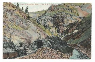 Antique 1910s Railroad Postcard Eagle River Canon Colorado Denver Rio Grande