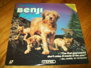 Benji The Hunted Laserdisc Ld Rare Great Film Walt Disney