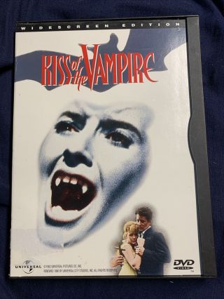 Dvd Kiss Of The Vampire (1998) Rare Oop 1962 Vampire Classic Unrated B/w