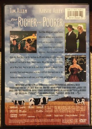 For Richer or Poorer (DVD,  1998) RARE 3