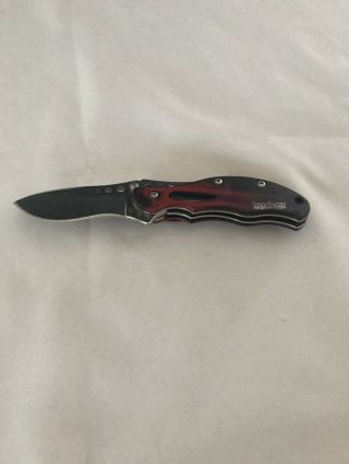 Smoke Red Kershaw Baby Boa Assisted 1585br Pocket Knife Ken Onion - - Oct 06 - - Rare