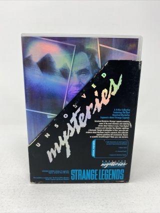 Unsolved Mysteries - Strange Legends - 2005 4 Disc Dvd Set - Rare & Out Of Print