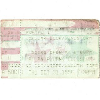 Phish Concert Ticket Stub Atlanta Ga 10/31/96 The Omni Halloween Fall Tour Rare
