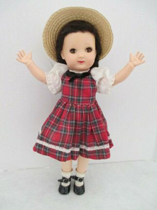 Ideal Betsy Mccall 14 In Doll Vintage Hard Plastic Body Vinyl Head Redressed