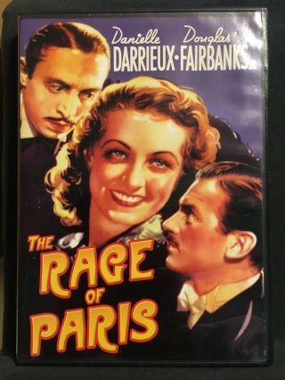 Rare The Rage Of Paris - Dvd 1938 Danielle Darrieux Douglas Fairbanks Jr