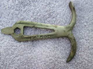 Antique Vintage K.  M.  Co.  4 1/2 Inch Multi Tool Use Unknown