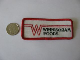 Vintage Winnisquam Foods Patch Embroidered Nos Old Stock Very Rare