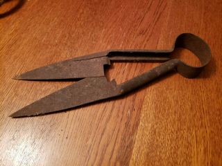 Vintage Antique Old Sheep Shears Primitive Farm Tool For Hand Shearing Unmarked