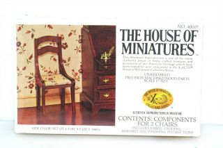 The House Of Miniatures 2 Chairs Dollhouse Furniture
