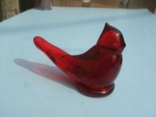 Titan Art Glass Red Cardinal Of Love Bird Both Signed W Ward 1987 And 1988