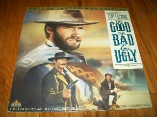 The Good,  The Bad,  And The Ugly 2 - Laserdisc Ld Widescreen Format W/trailer Rare