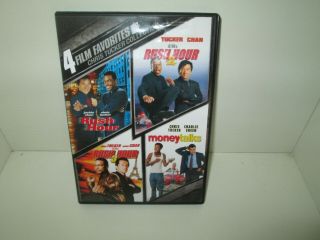 Rush Hour 1 2 3 & Money Talks Rare Trilogy Dvd (4 Disc Jackie Chan Chris Tucker