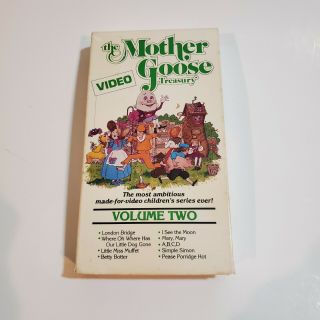Vhs Rare Video The Mother Goose Treasury Video Vol.  Ii 32 Mins Run Time 1987