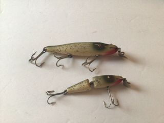 Two Very Good Vintage Creek Chub Wooden Fishing Lures