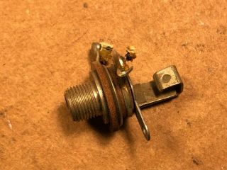 Rare Vintage 1955 Utah 1/4 " Jack For Microphone Guitar Cable 1950s