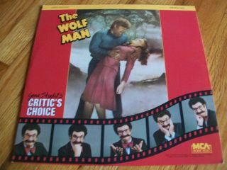 The Wolf Man Laserdisc Ld Very Rare B&w Great Film W/trailer