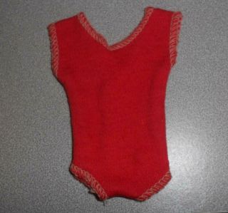 Vintage Barbie Babs Babette Wendy Rare Minty Red Swimsuit Red Shell Body Blouse
