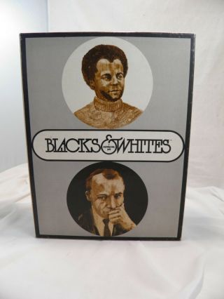 Rare Vintage Blacks & Whites A Psychology Today Game 1970 Ahead Of Its Time