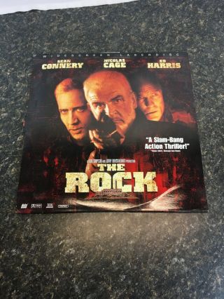 The Rock - Dts Widescreen 2 - Laserdisc Set Very Rare Harris,  Cage,  Connery