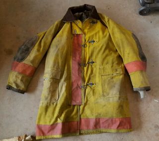 Firefighter Fireman Turnout Globe Bunker Gear: Jacket Coat Rare