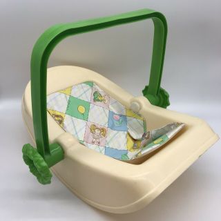 Vintage Coleco Cabbage Patch Kids Baby Carrier Car Seat w/ Sybil Sadie Book 2