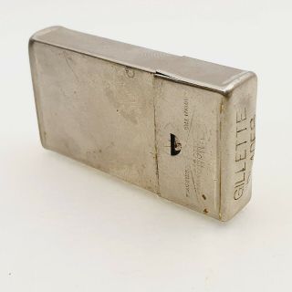 Vintage Gillette Safety Razor Antique Blade Holder Case Box 2